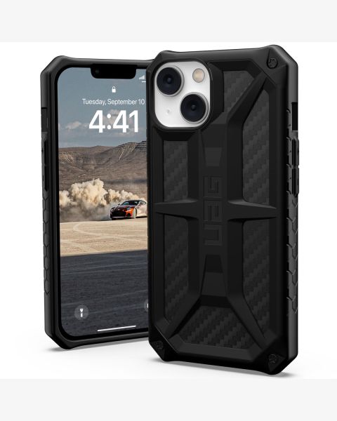 UAG Monarch Backcover iPhone 14 - Carbon Fiber