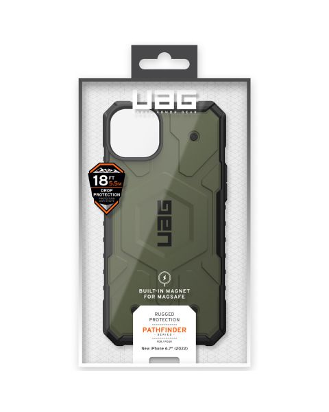 UAG Pathfinder Backcover MagSafe iPhone 14 Plus - Olive