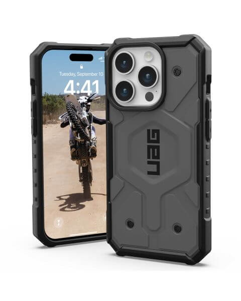UAG Pathfinder Backcover MagSafe iPhone 15 Pro - Zilver / Silber   / Silver