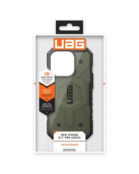 UAG Pathfinder Backcover MagSafe iPhone 15 Pro - Olive Drab