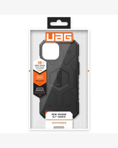 UAG Pathfinder Backcover MagSafe iPhone 15 - Zwart / Schwarz / Black