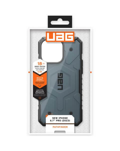 UAG Pathfinder Backcover MagSafe iPhone 15 Pro Max - Cloud Blue