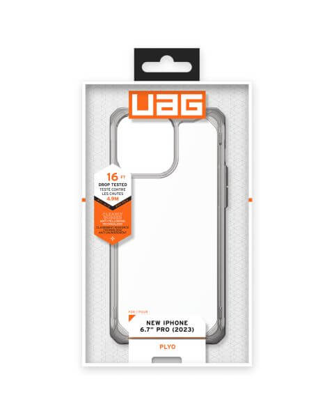 UAG Plyo Backcover iPhone 15 Pro Max - Ash