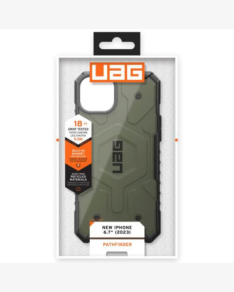 UAG Pathfinder Backcover MagSafe iPhone 15 Plus - Olive Drab