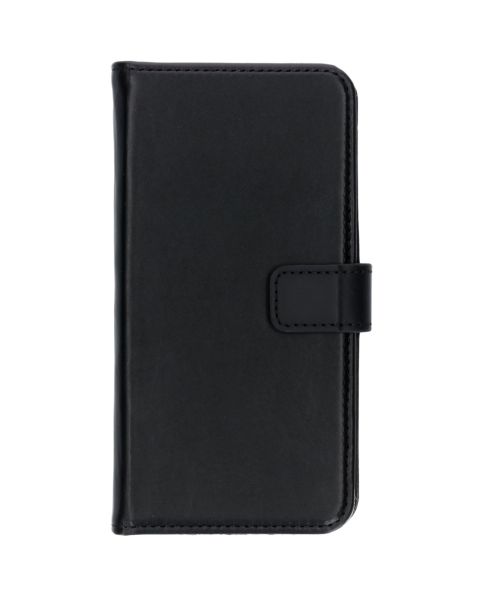 Selencia Echt Lederen Bookcase Huawei P30 - Zwart / Schwarz / Black
