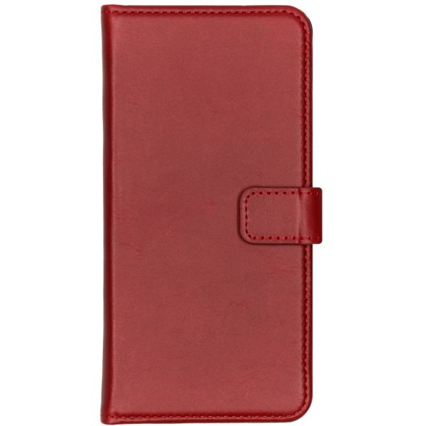 Selencia Echt Lederen Bookcase Huawei P30 Lite - Rood / Rot / Red