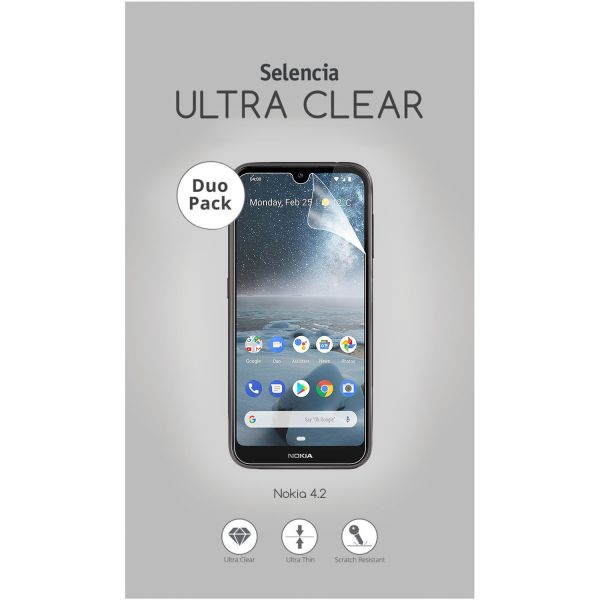 Selencia Duo Pack Ultra Clear Screenprotector Nokia 4.2