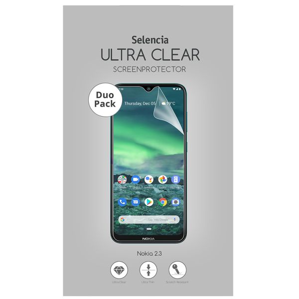 Selencia Duo Pack Ultra Clear Screenprotector Nokia 2.3