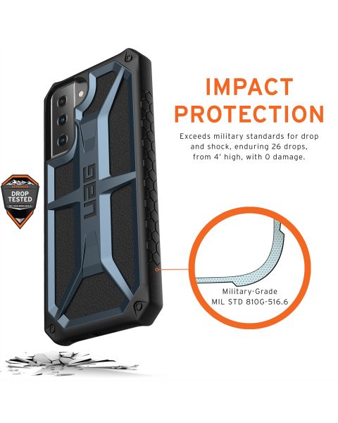 UAG Monarch Backcover Samsung Galaxy S21 Plus - Blauw / Blau / Blue