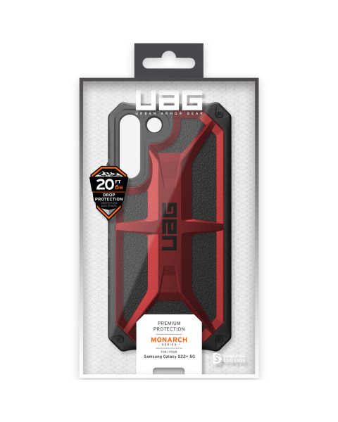 UAG Monarch Backcover Samsung Galaxy S22 Plus - Crimson
