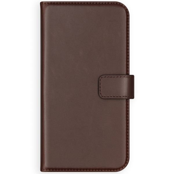 Selencia Echt Lederen Bookcase iPhone SE / 5 / 5s