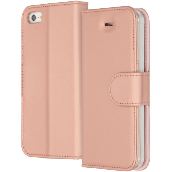 Wallet Softcase Booktype iPhone SE / 5 / 5s - Rosé Goud / Rosé Gold
