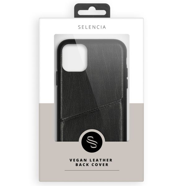 Vayu Vegan Lederen Backcover iPhone SE (2020) / 8 / 7 / 6(s) - Zwart / Black