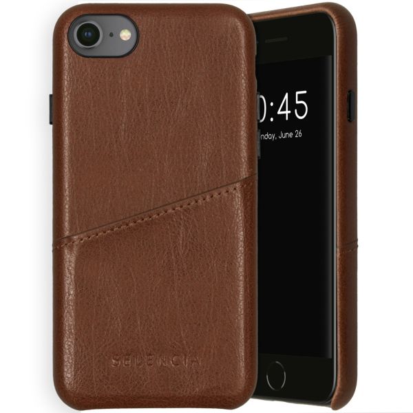 Vayu Vegan Lederen Backcover iPhone SE (2020) / 8 / 7 / 6(s) - Bruin / Brown
