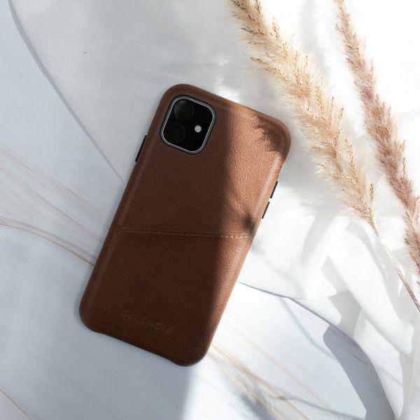 Vayu Vegan Lederen Backcover iPhone SE (2020) / 8 / 7 / 6(s) - Bruin / Brown