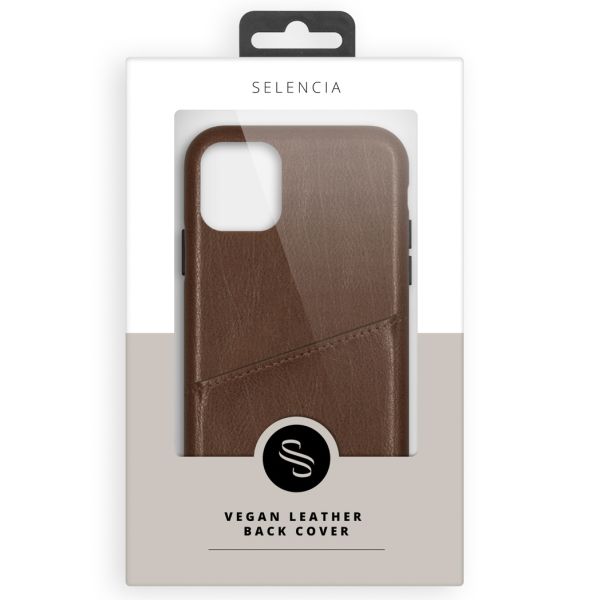 Vayu Vegan Lederen Backcover iPhone SE (2020) / 8 / 7 / 6(s) - Bruin / Brown