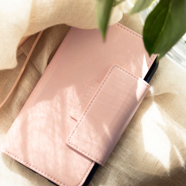 Uitneembare Vegan Lederen Bookcase iPhone SE (2020) / 8/7/6s - Roze / Pink