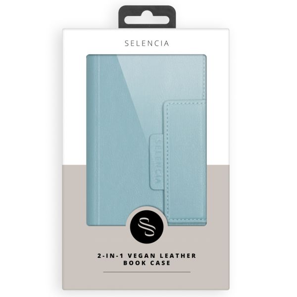 Uitneembare Vegan Lederen Bookcase iPhone SE (2020) / 8/7/6s - Blauw / Blue