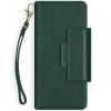Uitneembare Vegan Lederen Bookcase iPhone SE (2020) / 8/7/6s - Groen / Green