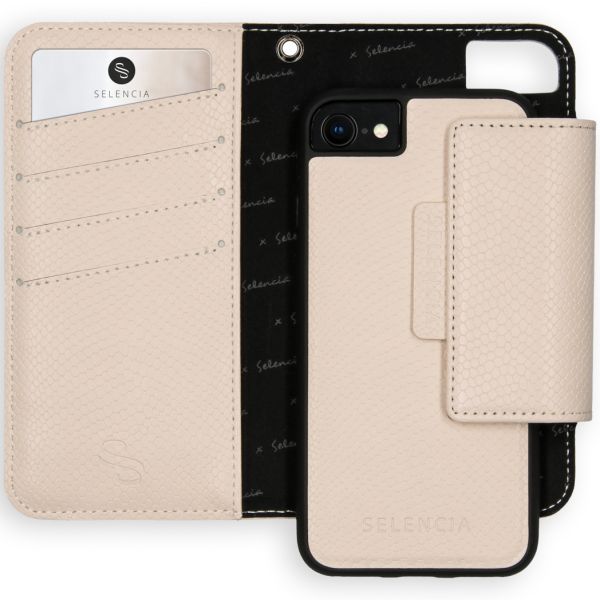 2-in-1 Slang Bookcase iPhone SE (2020) / 8 / 7 / 6(s) - Wit / White