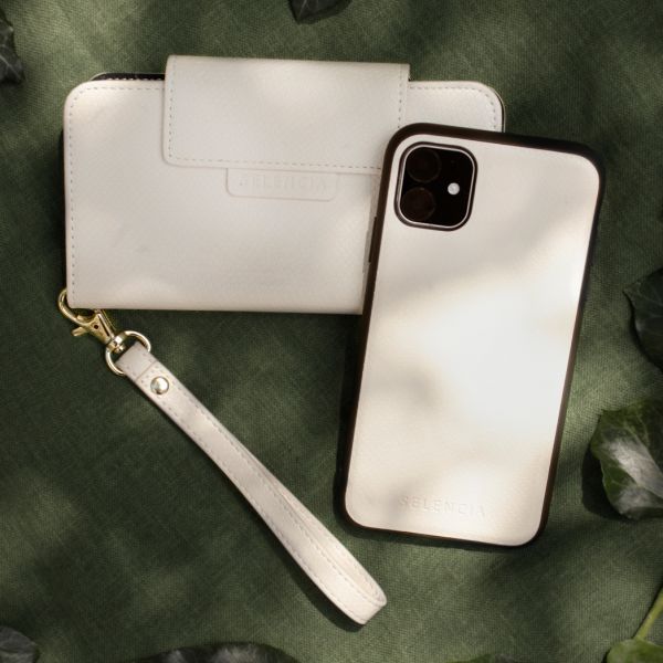 2-in-1 Slang Bookcase iPhone SE (2020) / 8 / 7 / 6(s) - Wit / White