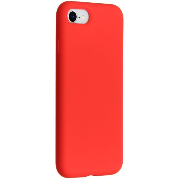 Accezz Liquid Silicone Backcover iPhone SE (2022 / 2020) / 8 / 7 - Rood / Rot / Red