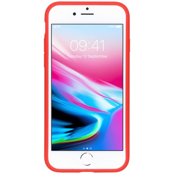 Accezz Liquid Silicone Backcover iPhone SE (2022 / 2020) / 8 / 7 - Rood / Rot / Red