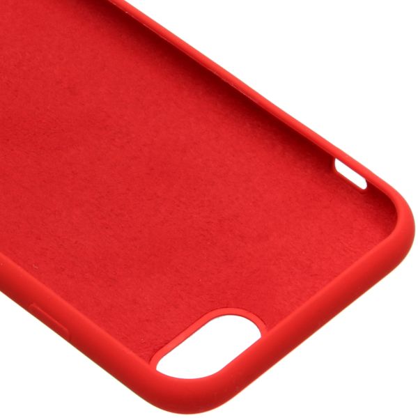 Accezz Liquid Silicone Backcover iPhone SE (2022 / 2020) / 8 / 7 - Rood / Rot / Red