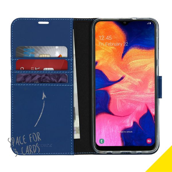 Wallet Softcase Booktype Samsung Galaxy A10 - Blauw - Blauw / Blue