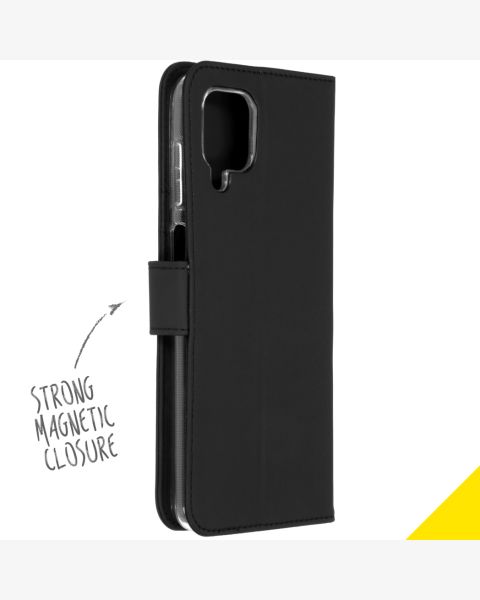 Accezz Wallet Softcase Bookcase Samsung Galaxy A12 - Zwart / Schwarz / Black