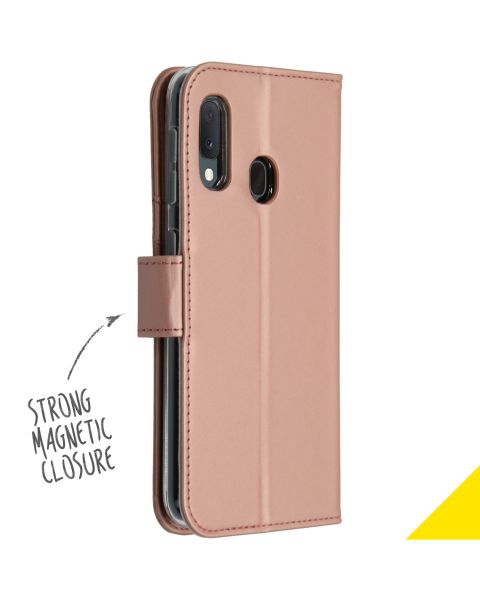Accezz Wallet Softcase Bookcase Samsung Galaxy A20e - Rosé Goud / Roségold