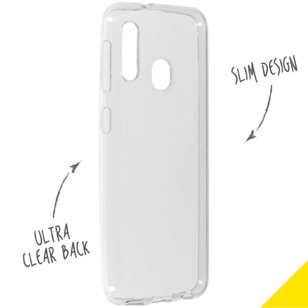 Accezz Clear Backcover Samsung Galaxy A20e - Transparant / Transparent
