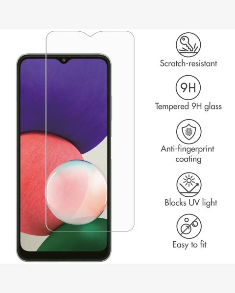 Selencia Gehard Glas Screenprotector Samsung Galaxy A22 (5G)