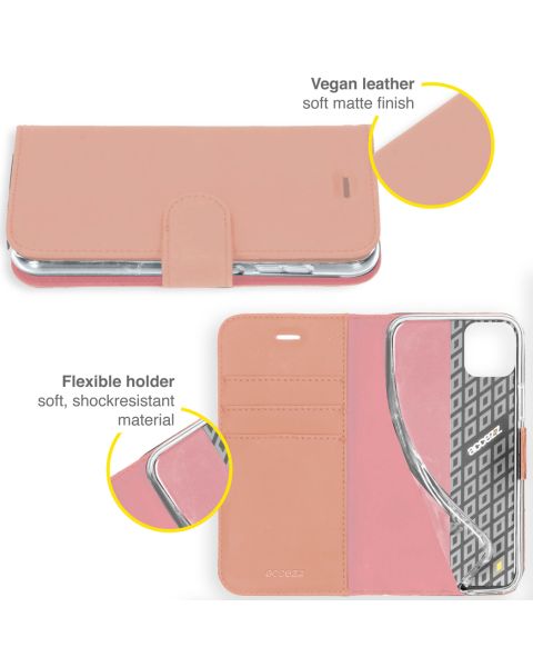 Accezz Wallet Softcase Bookcase Samsung Galaxy A22 (5G) - Rosé Goud / Roségold
