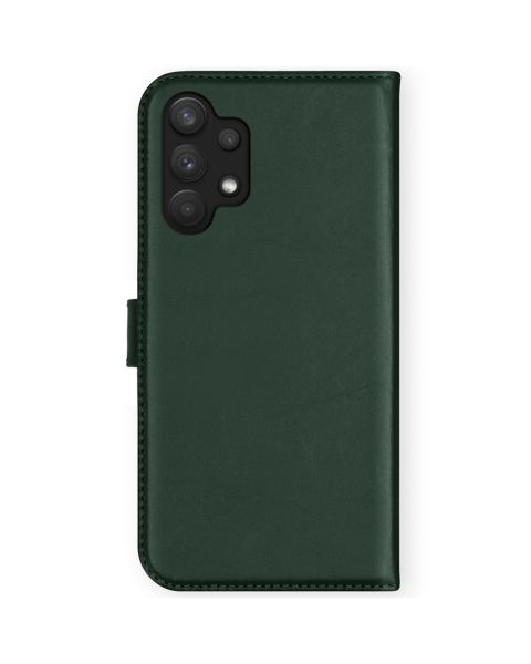 Selencia Echt Lederen Bookcase Samsung Galaxy A32 (4G) - Groen / Grün  / Green