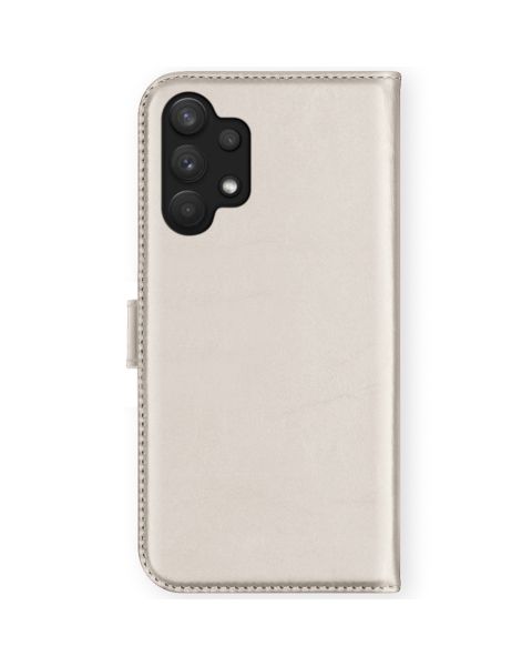 Selencia Echt Lederen Bookcase Samsung Galaxy A32 (4G) - Lichtgrijs / Hellgrau    / Light Gray