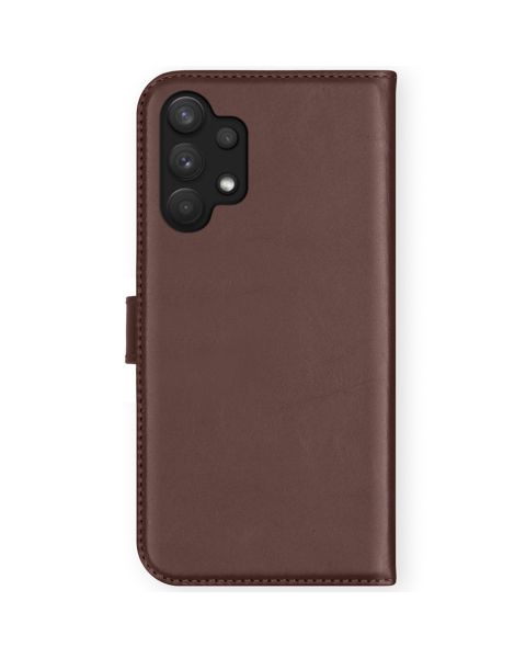 Selencia Echt Lederen Bookcase Samsung Galaxy A32 (4G) - Bruin / Braun  / Brown