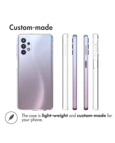 Accezz Clear Backcover Samsung Galaxy A32 (5G) - Transparant / Transparent