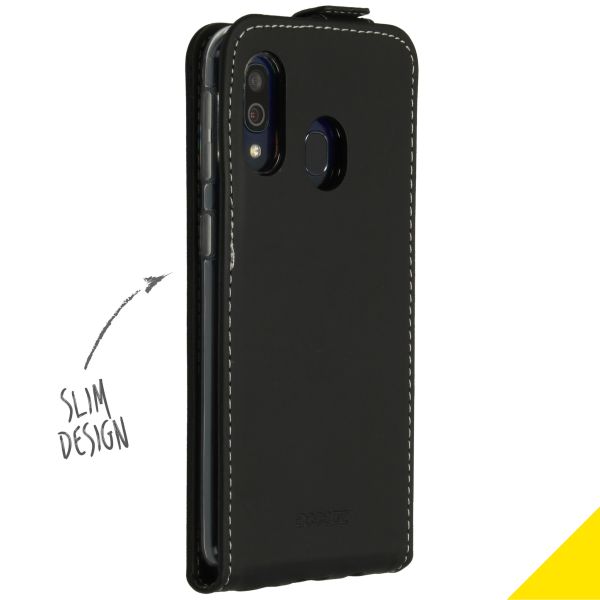 Accezz Flipcase Samsung Galaxy A40 - Zwart / Schwarz / Black