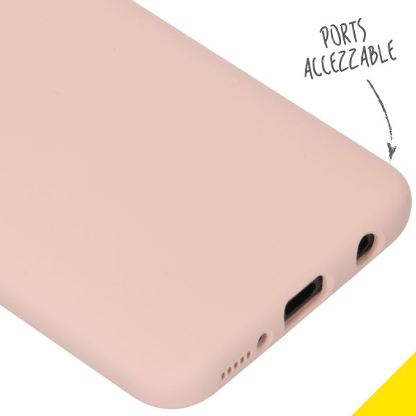 Accezz Liquid Silicone Backcover Samsung Galaxy A40 - Roze / Rosa / Pink