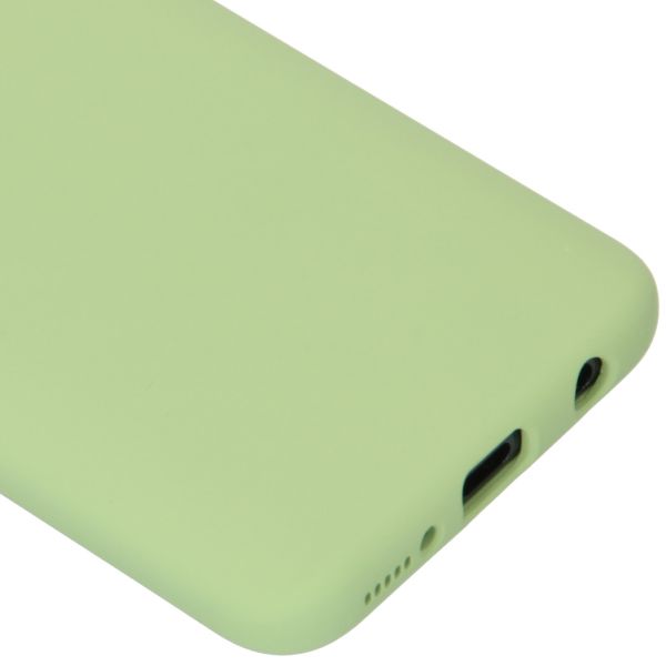 Liquid Silicone Backcover Samsung Galaxy A40 - Groen - Groen / Green