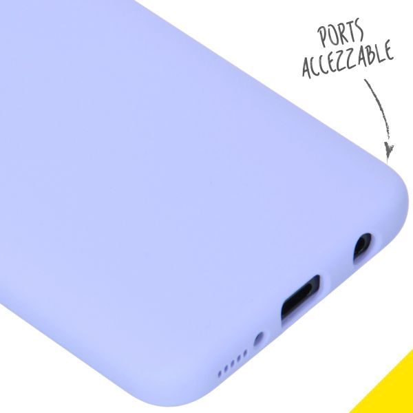 Accezz Liquid Silicone Backcover Samsung Galaxy A40 - Paars / Violett  / Purple