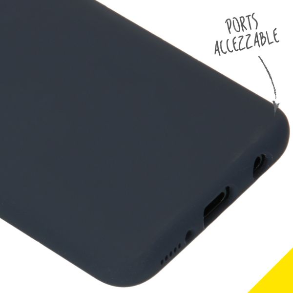 Accezz Liquid Silicone Backcover Samsung Galaxy A40 - Blauw / Blau / Blue