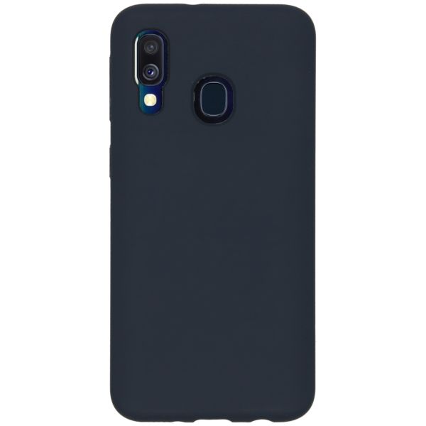 Accezz Liquid Silicone Backcover Samsung Galaxy A40 - Blauw / Blau / Blue