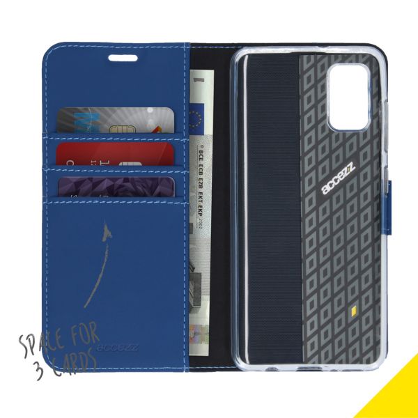 Accezz Wallet Softcase Bookcase Samsung Galaxy A41 - Blauw / Blau / Blue
