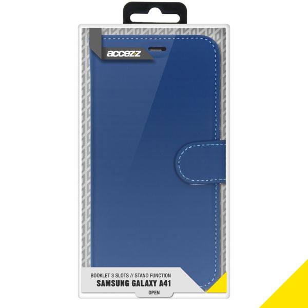 Accezz Wallet Softcase Bookcase Samsung Galaxy A41 - Blauw / Blau / Blue