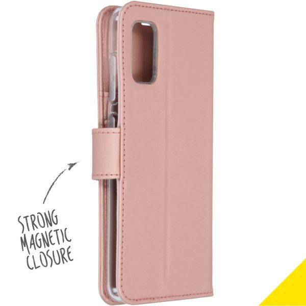 Accezz Wallet Softcase Bookcase Samsung Galaxy A41 - Rosé Goud / Roségold