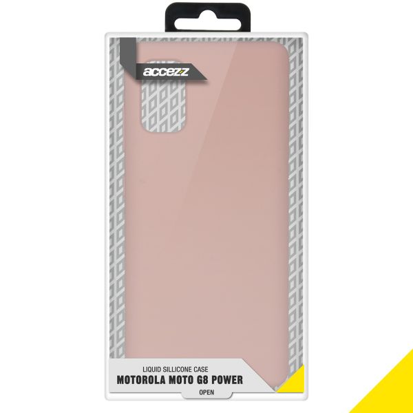Accezz Liquid Silicone Backcover Samsung Galaxy A41 - Roze / Rosa / Pink