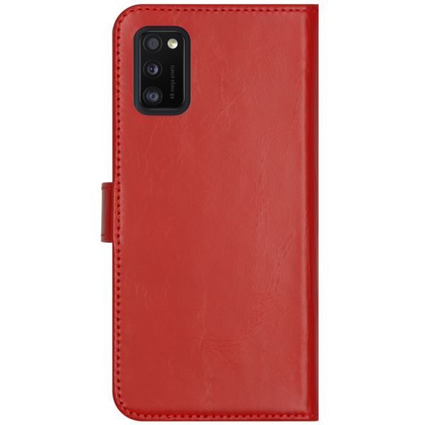 Selencia Echt Lederen Bookcase Samsung Galaxy A41 - Rood / Rot / Red