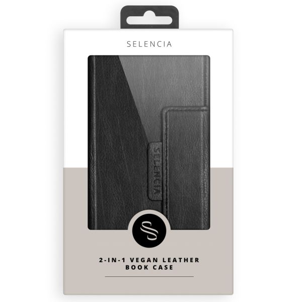 Surya 2-in-1 Uitneembare Vegan Lederen Bookcase Galaxy A41 - Zwart / Black